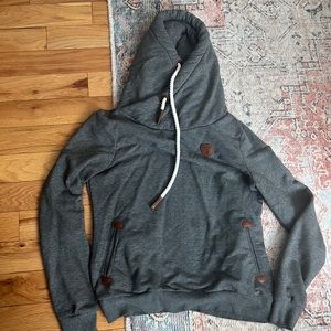 WANAKOME gray hooded sweatshirt